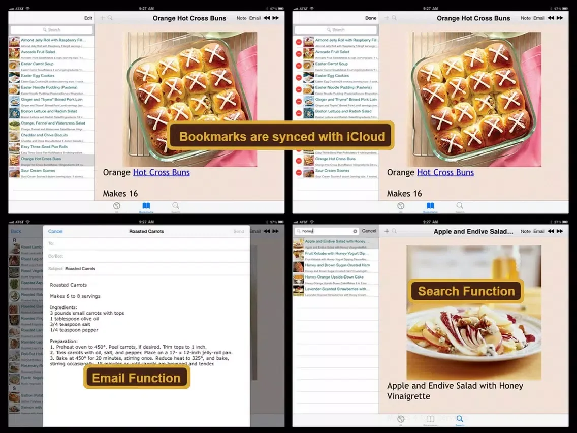 Easter Recipes Plus+ iPad  Screenshots