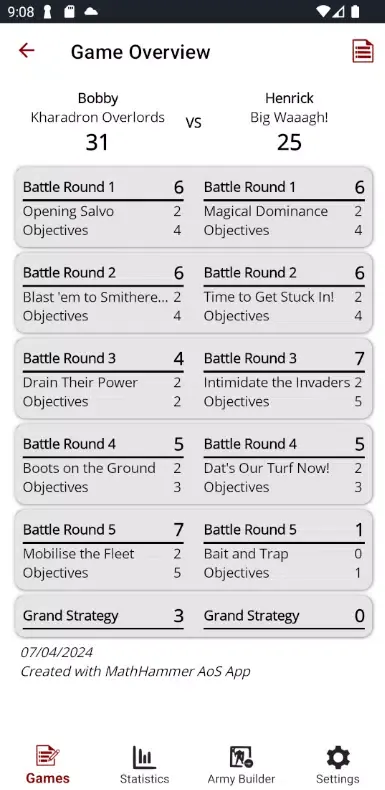 MathHammer AoS Screenshots