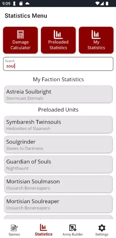 MathHammer AoS Screenshots
