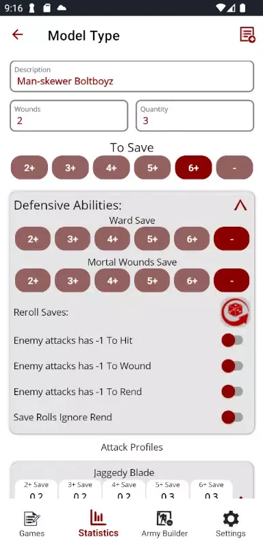 MathHammer AoS Screenshots