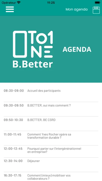 Capturas de tela do One to One B.Better