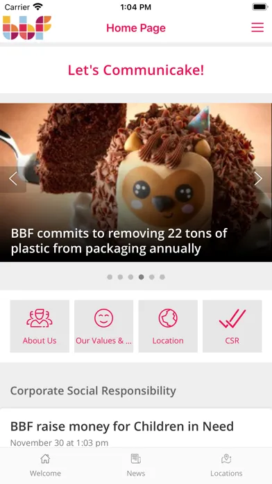Communicake - baked by BBF سکرین شاٹس