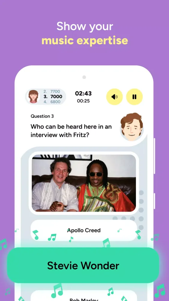 Скриншоты Quiz with Fritz - Music Trivia