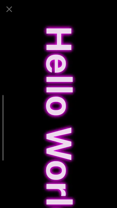 ภาพหน้าจอของ LED Text Effect