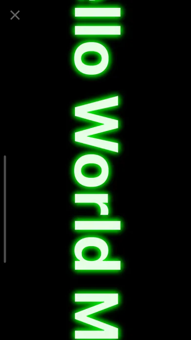 ภาพหน้าจอของ LED Text Effect