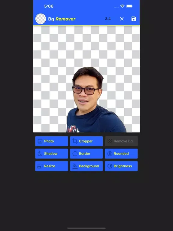 Tangkapan skrin 1-Click Remove Bg iPad 