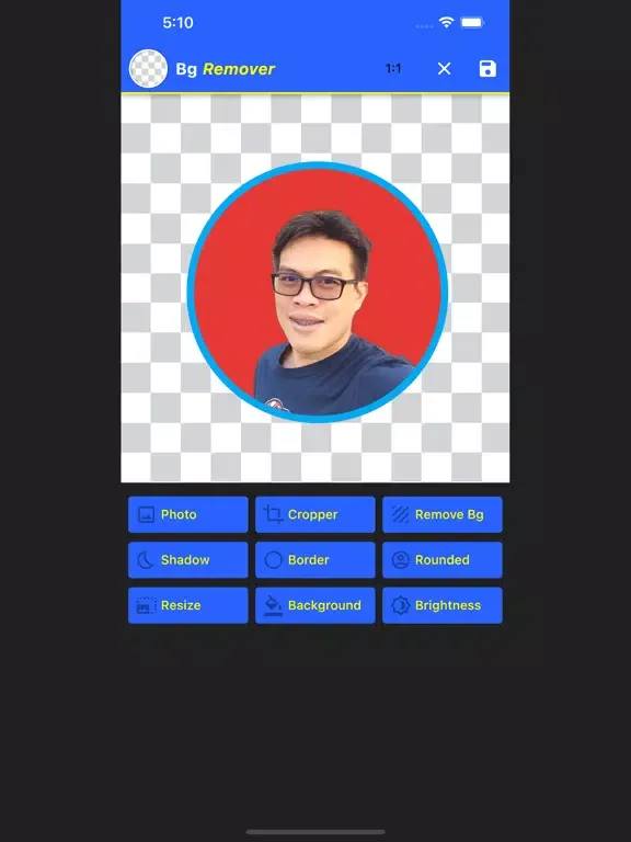 Tangkapan skrin 1-Click Remove Bg iPad 