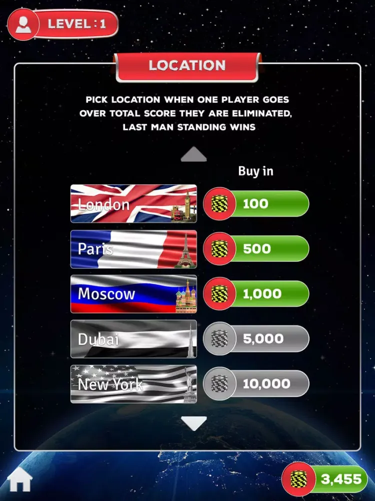 Tangkapan layar Yaniv Stars iPad 