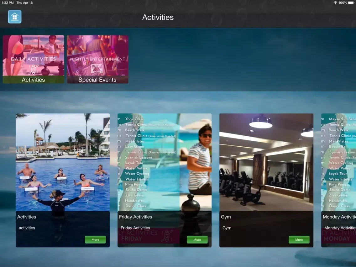 Tangkapan skrin Hyatt Ziva Cancun iPad 