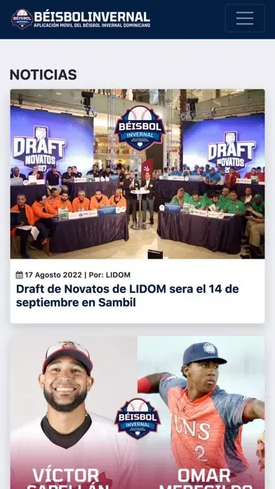 Zrzuty ekranu Béisbol Invernal