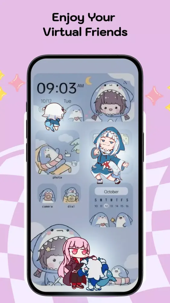 Tangkapan layar Oh My Shimeji