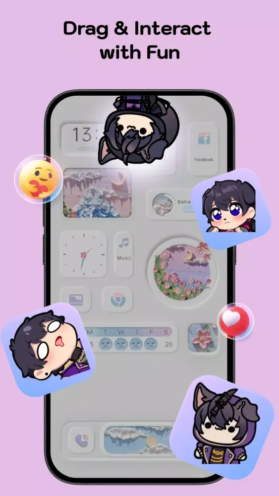 Tangkapan layar Oh My Shimeji