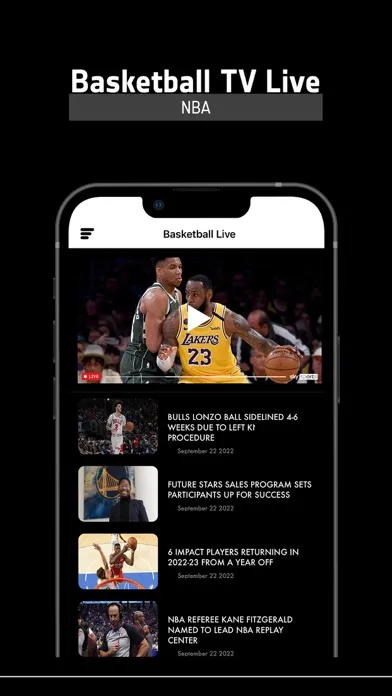 Скриншоты Basketball TV Live Stream