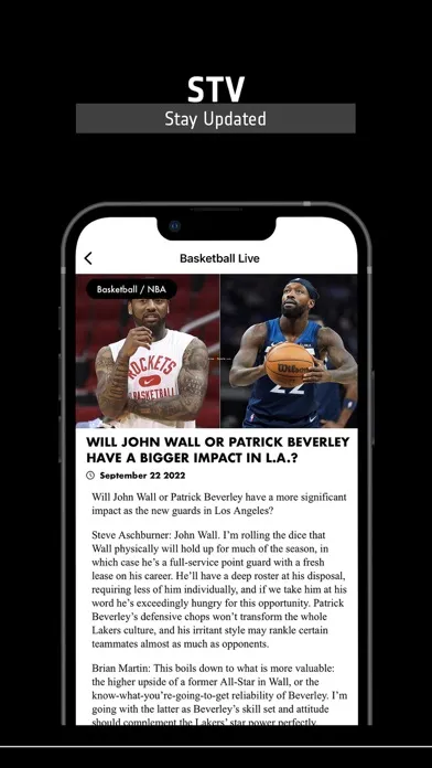Скриншоты Basketball TV Live Stream
