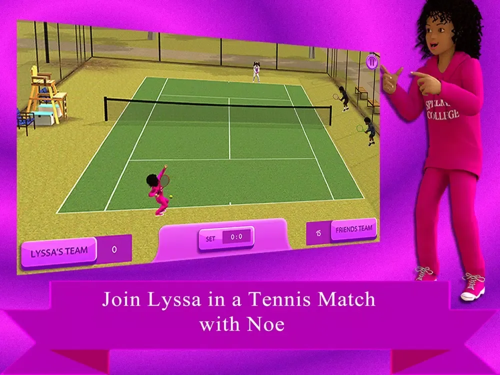 ภาพหน้าจอของ B'Bop and Friends Tennis Game iPad 