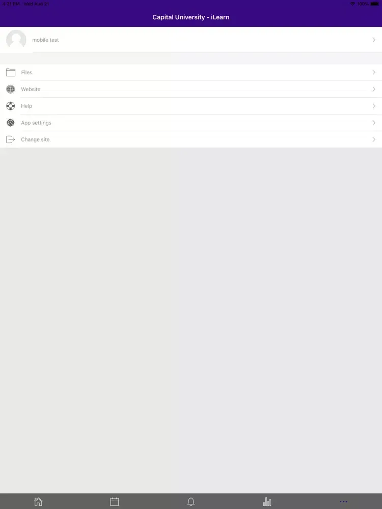 Capturas de tela do Capital University - iLearn iPad 