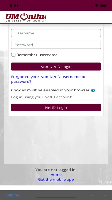 Ảnh chụp màn hình của UMOnline LMS