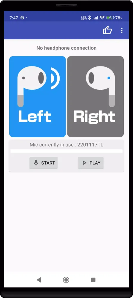 Headphone Left Right Mic Test应用截图