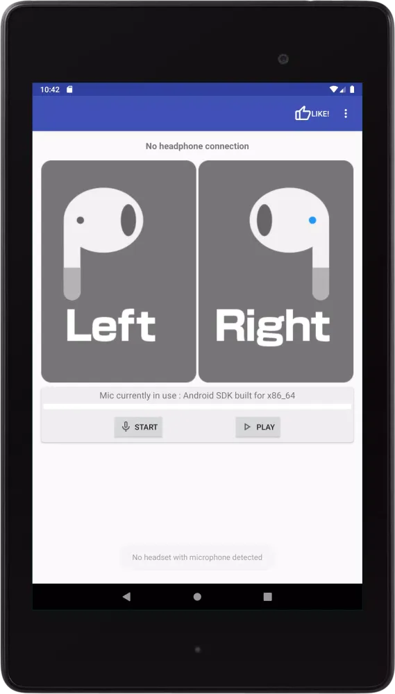Headphone Left Right Mic Test应用截图