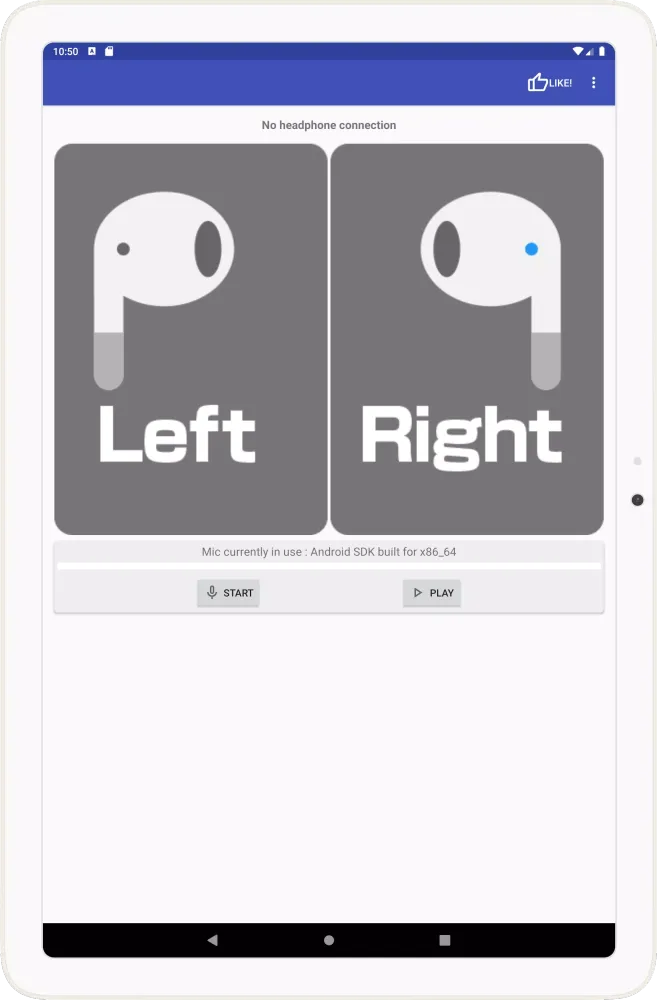 Headphone Left Right Mic Test应用截图