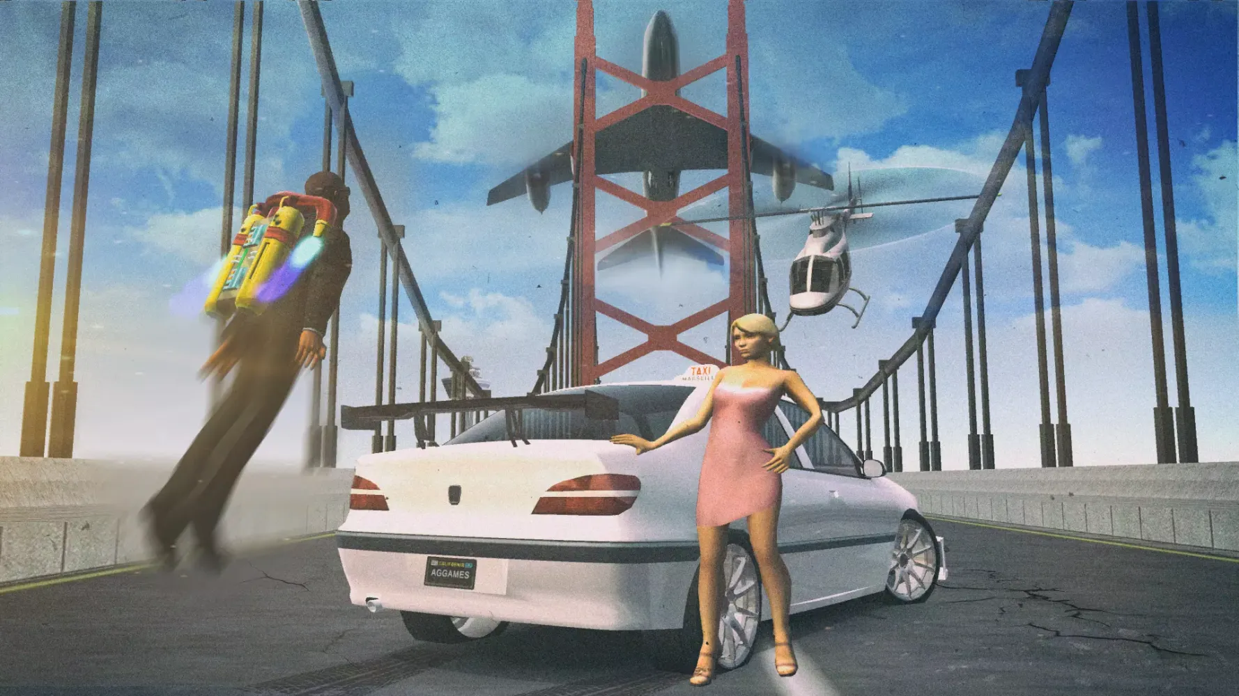 Capturas de tela do Taxi Driving Games