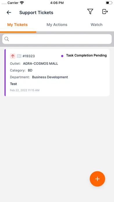 Capturas de tela do BN Enterprise App