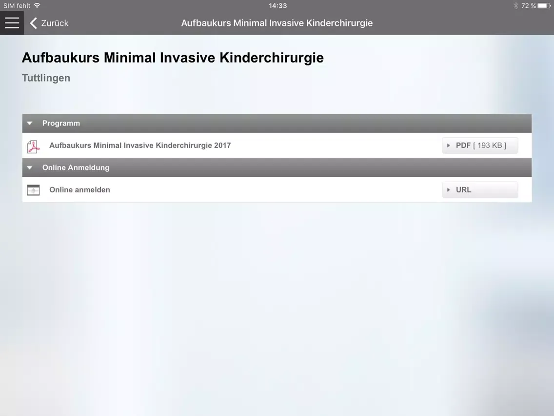 Aesculap Akademie iPad  Screenshots
