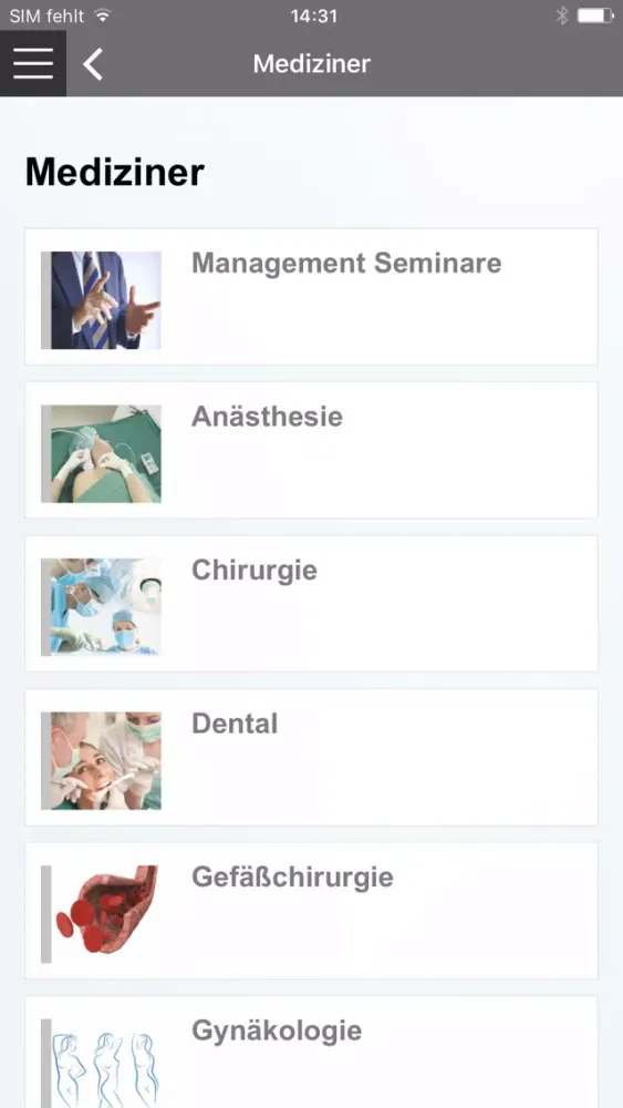 Aesculap Akademie Screenshots