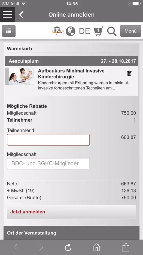 Aesculap Akademie Screenshots
