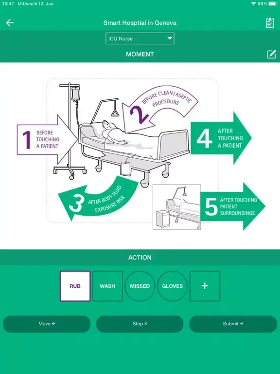 ภาพหน้าจอของ HAT Hygiene Audit Tool iPad 