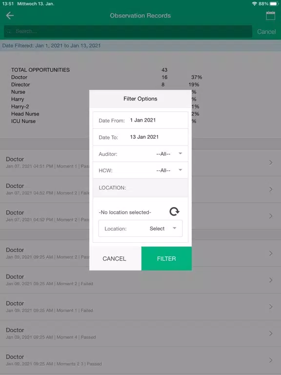HAT Hygiene Audit Tool iPad  স্ক্রিনশট