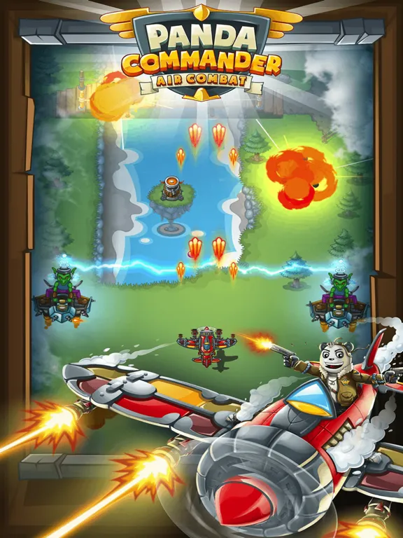 Air Fighter-- Commander Panda iPad 應用截圖