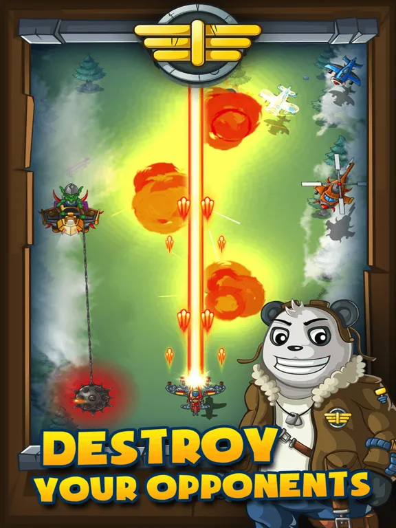 Air Fighter-- Commander Panda iPad 應用截圖