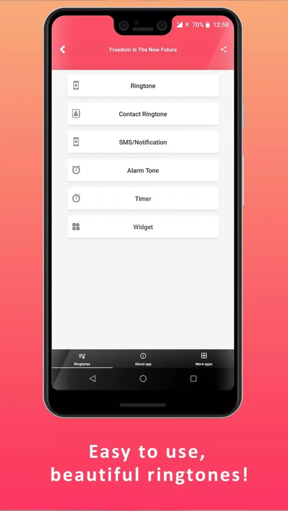 Capturas de pantalla de Phone Ringtones 2024