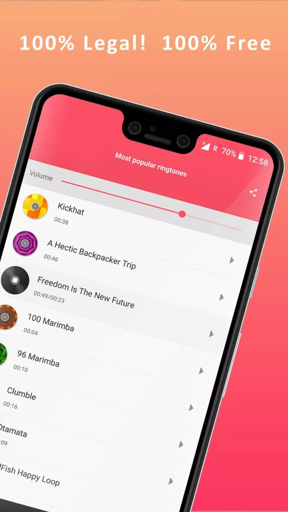 Capturas de pantalla de Phone Ringtones 2024