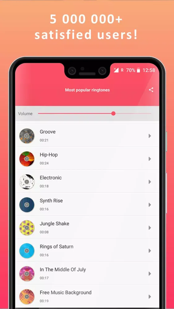 Capturas de pantalla de Phone Ringtones 2024