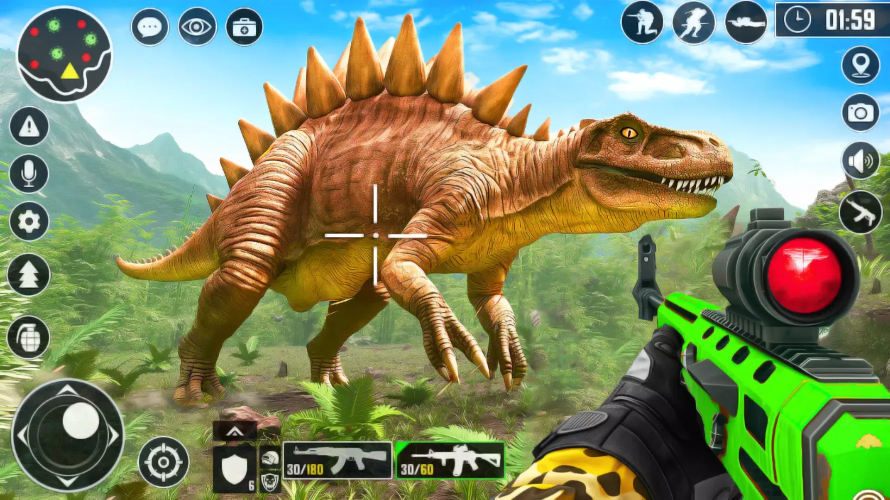Captures d'écran de Dinosaur Hunter Shooting Games