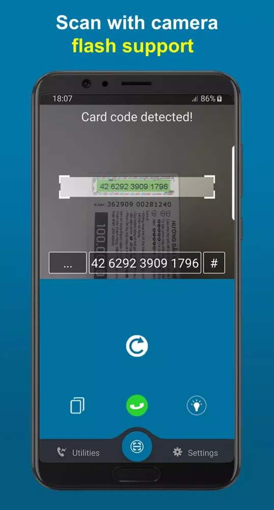 Scan recharge cards - BBScan应用截图