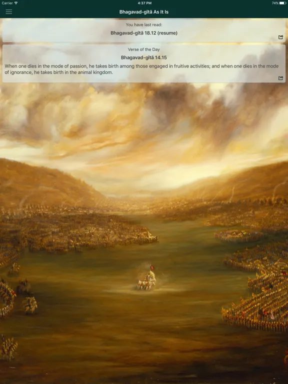 Capturas de pantalla de Bhagavad-gita As It Is iPad 