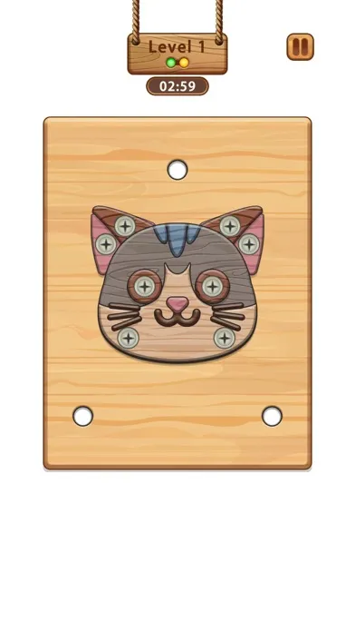 صور Wood Nuts & Screw Puzzle
