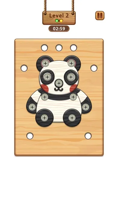 صور Wood Nuts & Screw Puzzle