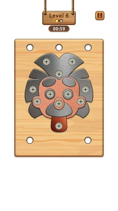 صور Wood Nuts & Screw Puzzle