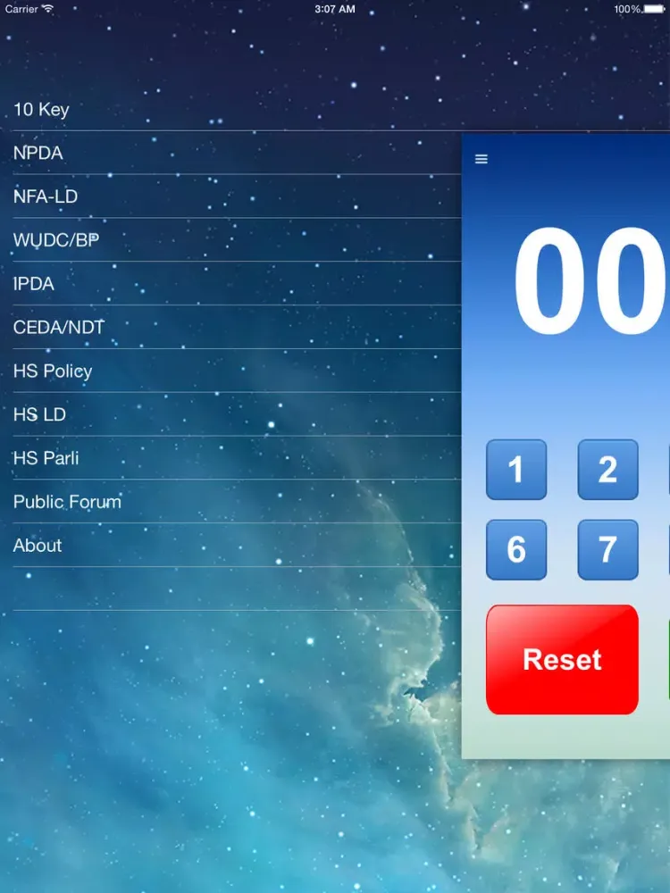 Tangkapan skrin BigBen Timer iPad 