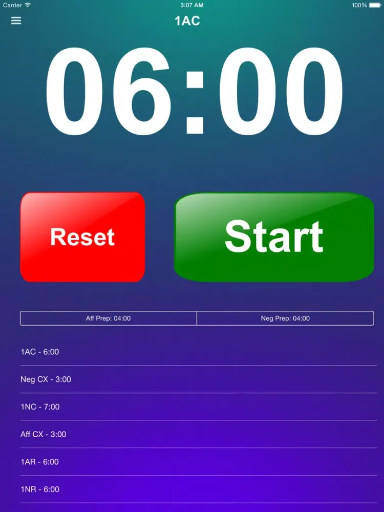 Tangkapan skrin BigBen Timer iPad 