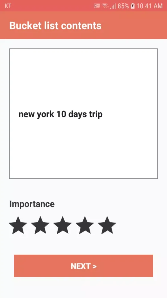 Captures d'écran de Bucket List, Life List