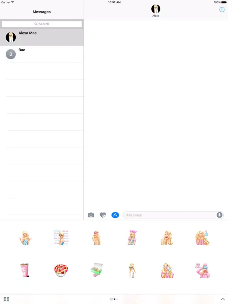 Alexa Mae Emojis iPad  স্ক্রিনশট