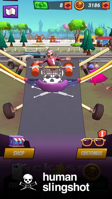 Tangkapan layar Jackass Human Slingshot
