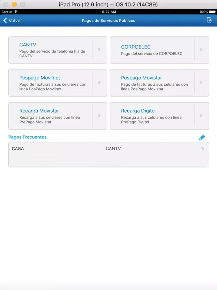 BBVA Provinet Móvil | Venezuela para iPad iPad 應用截圖
