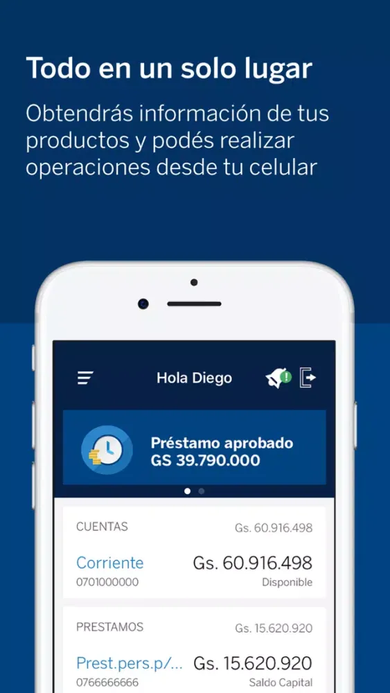 Screenshot di BBVA Paraguay