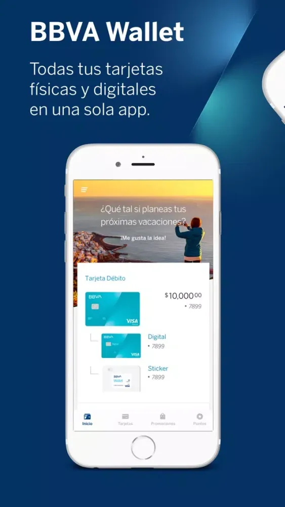 Capturas de pantalla de BBVA Wallet México